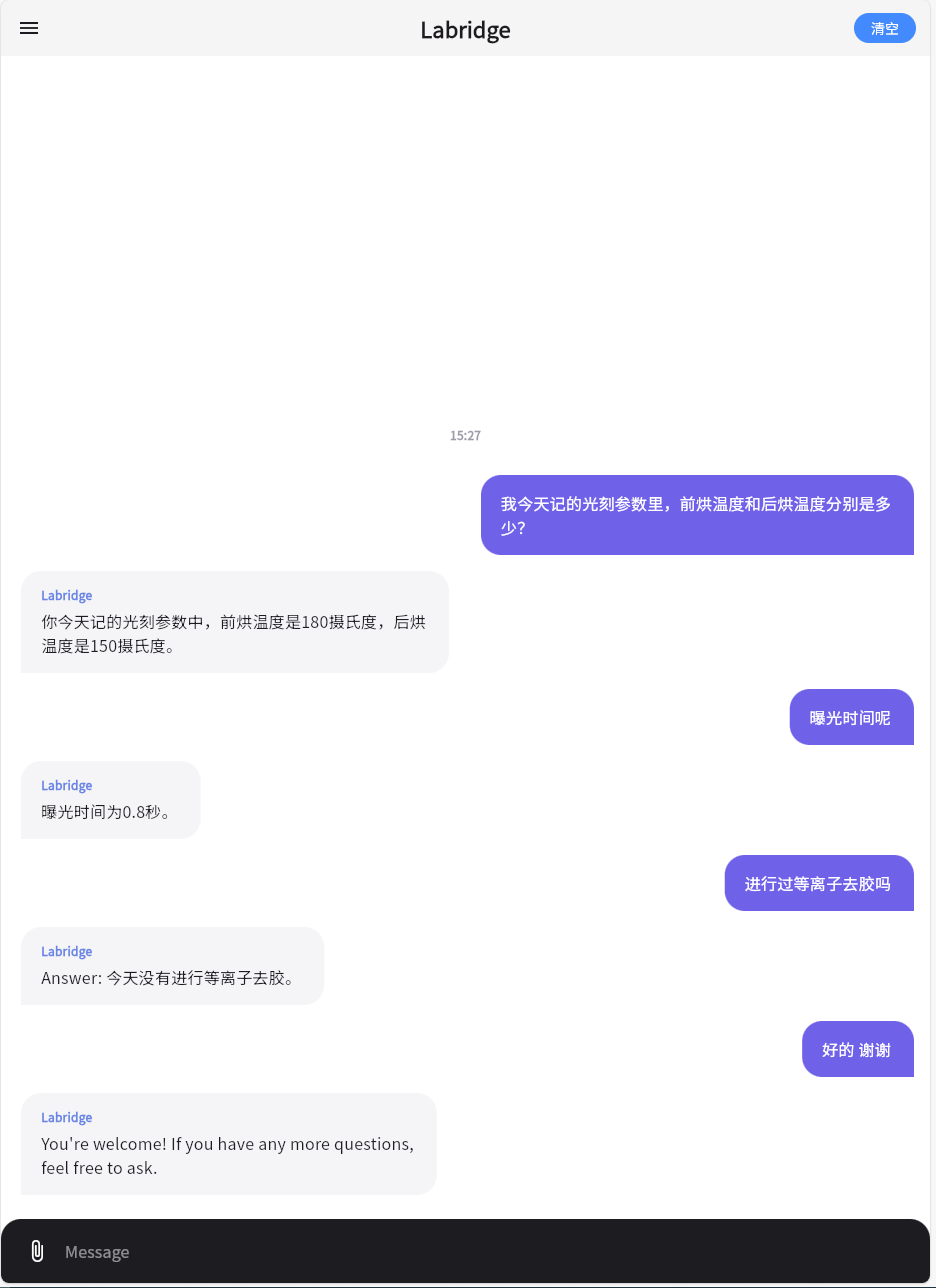 Experiment retrieve